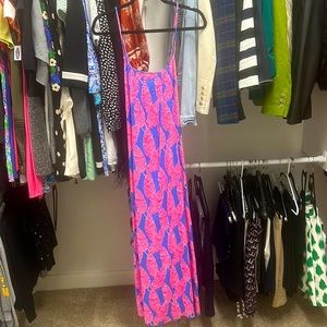 Vineyard Vines Palm Print Maxi Dress